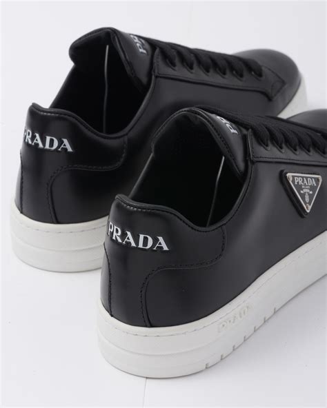 black and white prada tennis shoes|high top Prada sneakers.